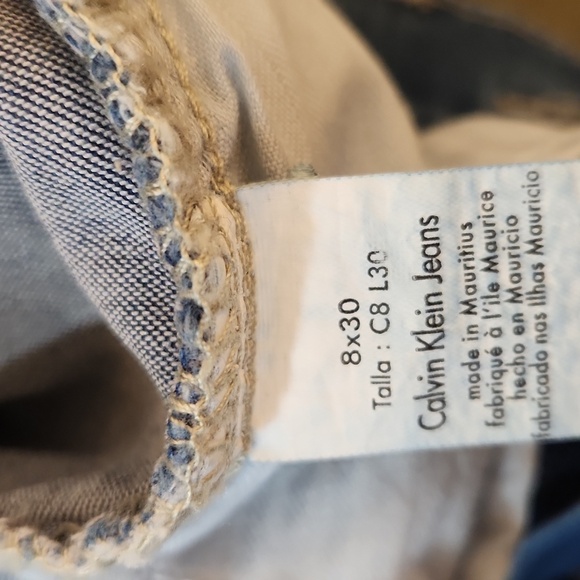Calvin Klein Women's Ultimate Skinny Blue Jeans Size 8x30 - Picture 9 of 12